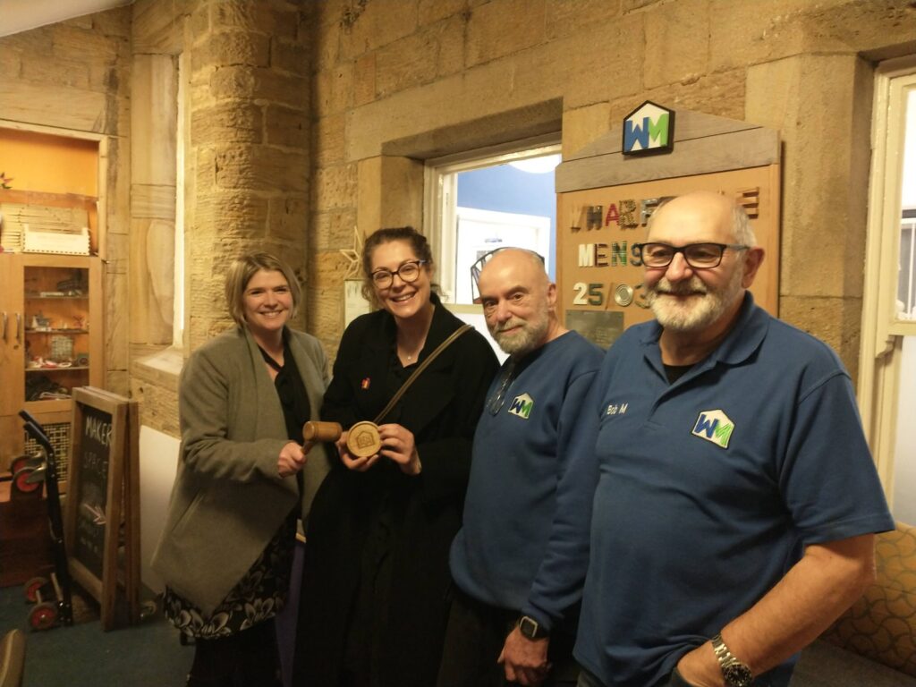 The Gavel being handed over to our visitors